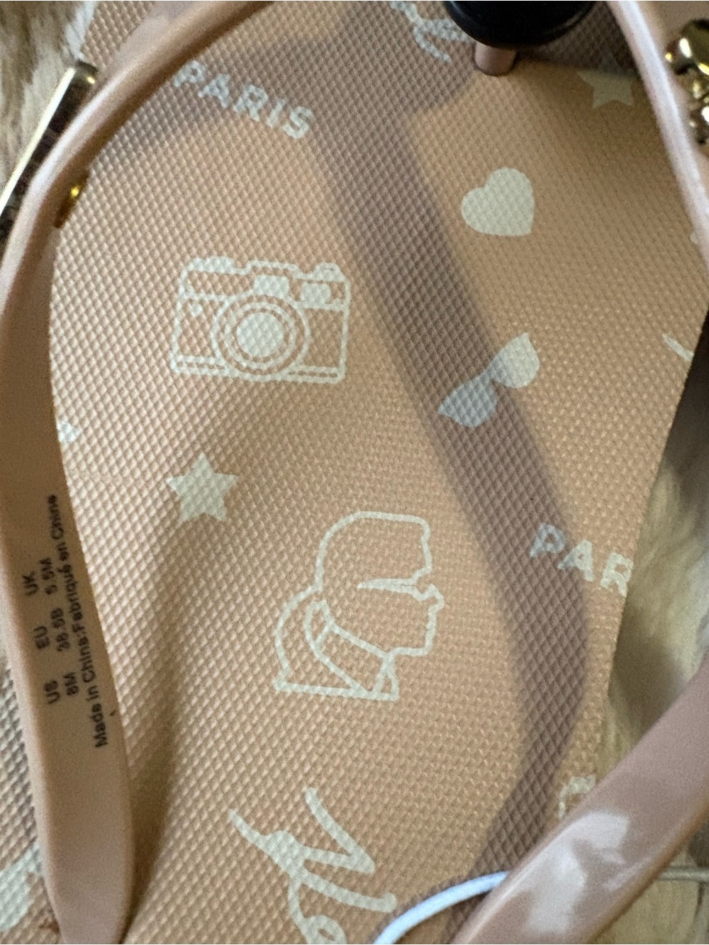 Karl Lagerfeld Nude Logo Flip Flop Sandals - Picture 5 of 7